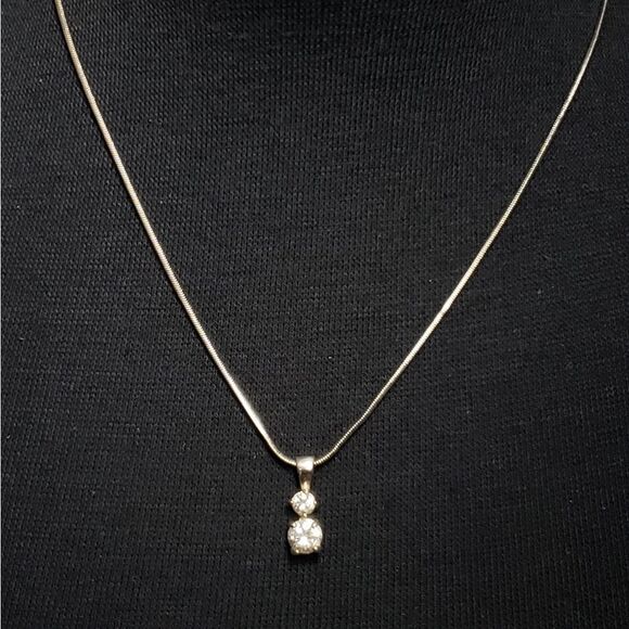 Faux Diamond Necklace  - Picture 1 of 6